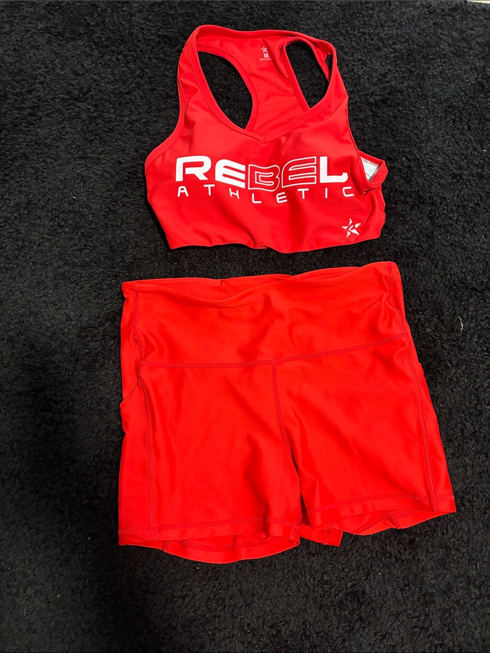 Rebel Athletic Women's Red Athletic Shorts